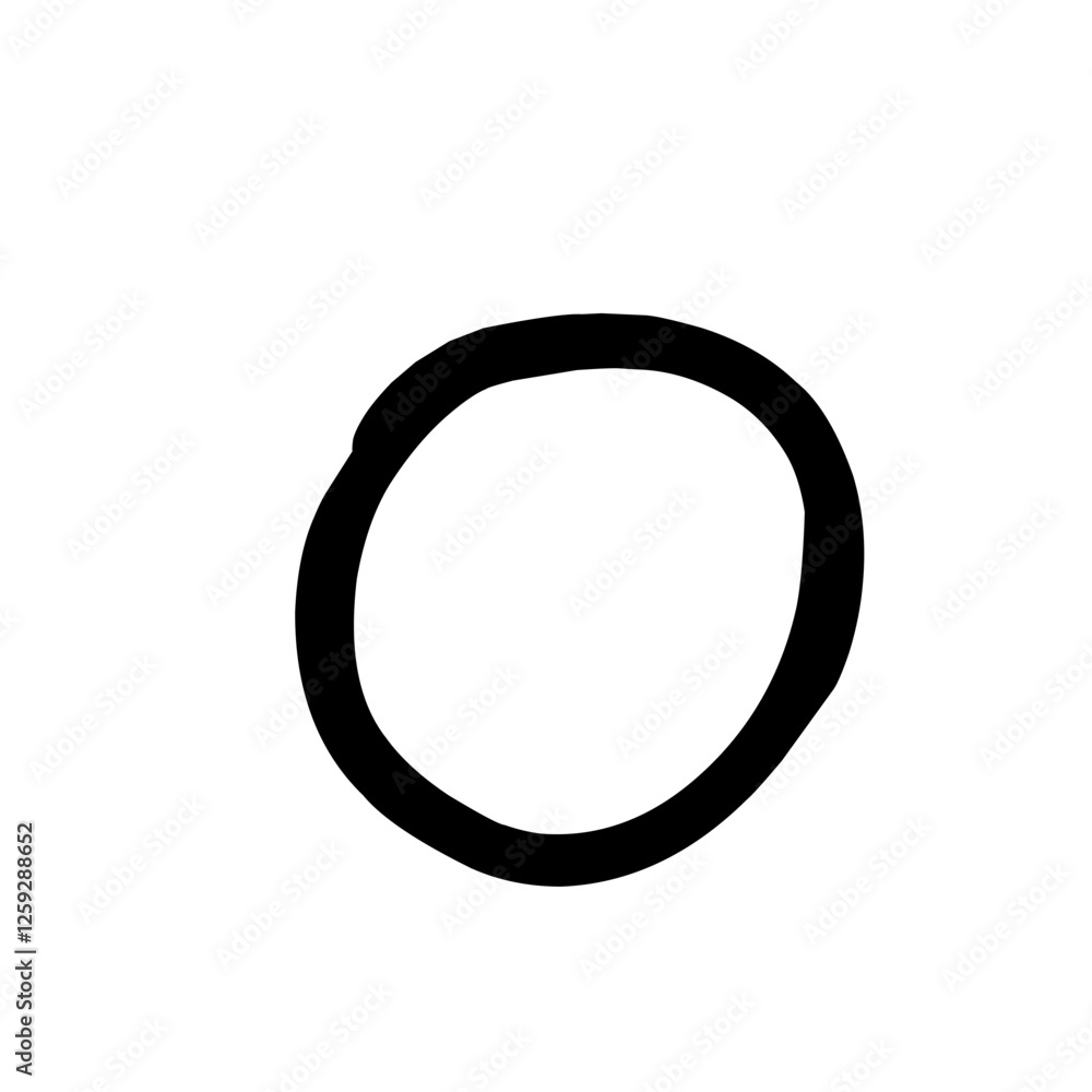 Imperfect Circle Doodle Illustration Imperfect Circle Doodle Illustration