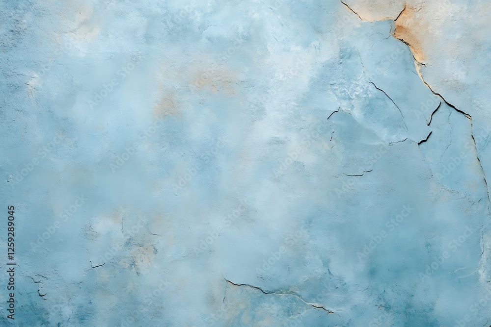 Fototapeta premium Creative concept abstract blue wall texture in artistic digital art with soft lighting