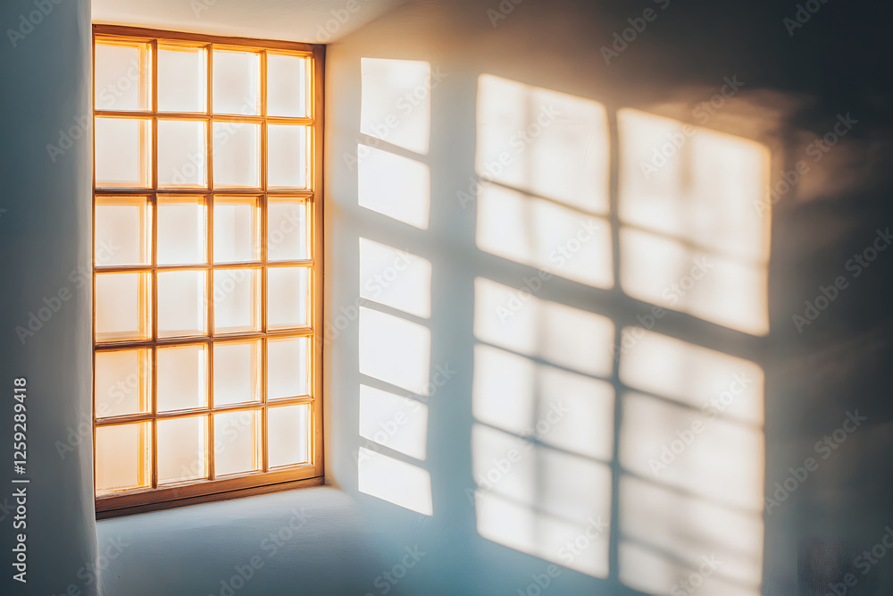 Sunlight and Shadow Through Multi-Paned Window Sunlight and Shadow Through Multi-Paned Window