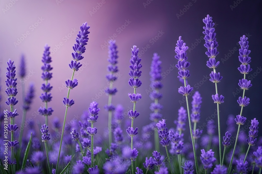 Naklejka premium Soft Lavender Gradient Background with Subtle Darker Shades