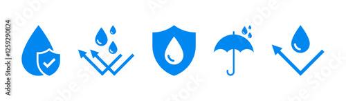 Waterproof icon set