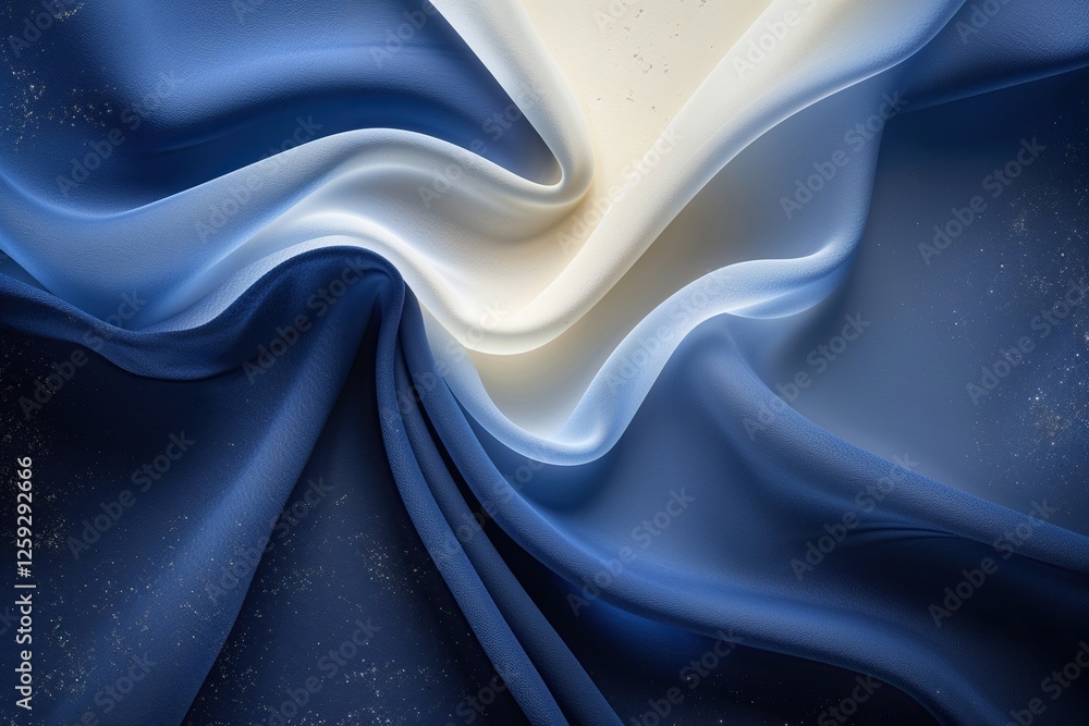 Fototapeta premium Sophisticated Navy Blue Gradient Background with Creamy Ivory and Subtle Grainy Texture for Design Projects