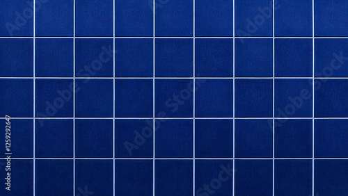 Close-up of dark blue ceramic tile texture background