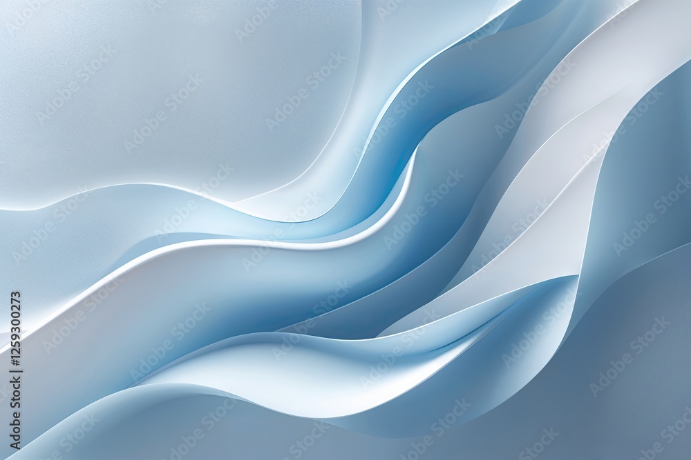 Fototapeta premium Elegant Light Blue and White Abstract Background with Smooth Gradient and Subtle Texture