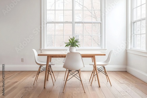 Minimalist interior design negative space form in modern furniture