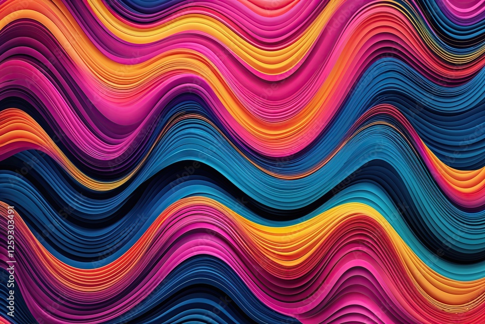 Dynamic Wavy Textures for Eye-Catching Abstract Backgrounds Dynamic Wavy Textures for Eye-Catching Abstract Backgrounds