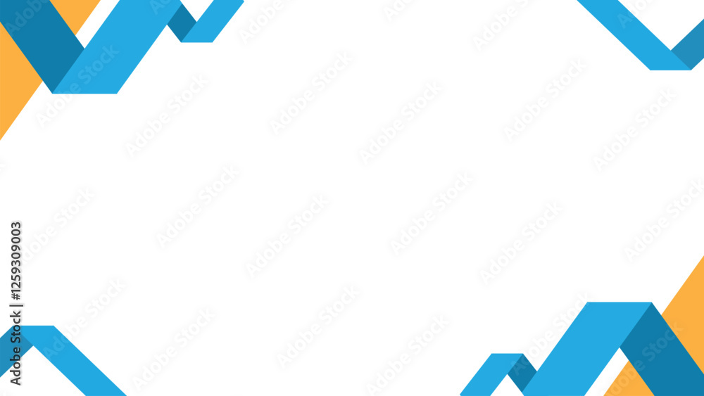 Obraz premium Abstract background design with modern technology style with a combination of white, blue and orange colors.