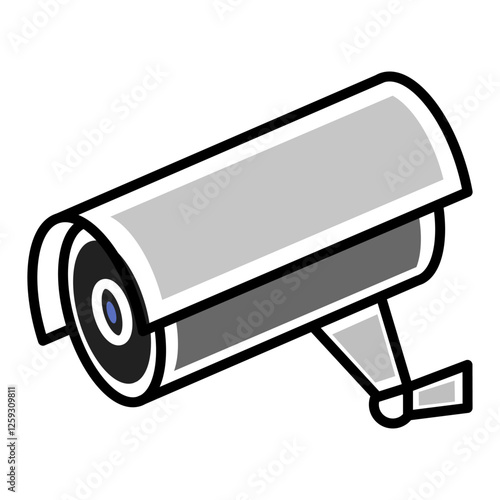 CCTV security camera. Symbol of surveillance and security. Relevant to represent the concept of security, monitoring and surveillance in various digital and print media.