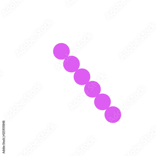 streptococcus pneumoniae bacteria flat style