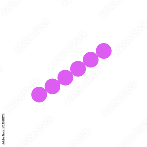 streptococcus pneumoniae bacteria flat style