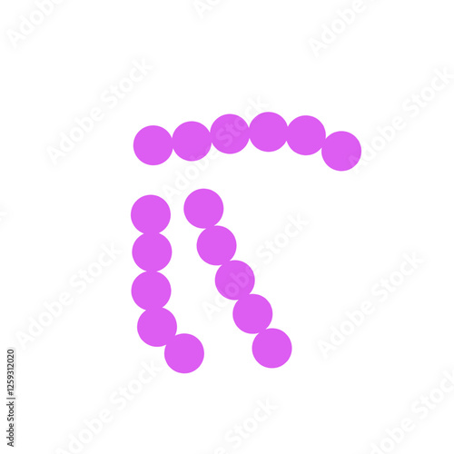 streptococcus pneumoniae bacteria flat style