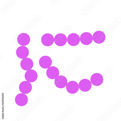 streptococcus pneumoniae bacteria flat style