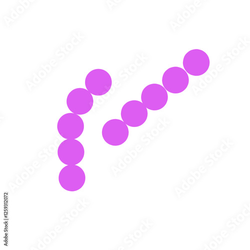 streptococcus pneumoniae bacteria flat style