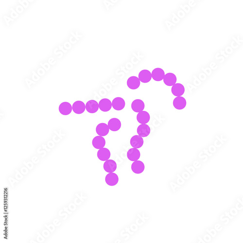 streptococcus pneumoniae bacteria flat style
