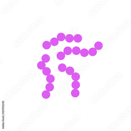 streptococcus pneumoniae bacteria flat style