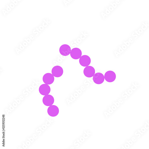 streptococcus pneumoniae bacteria flat style