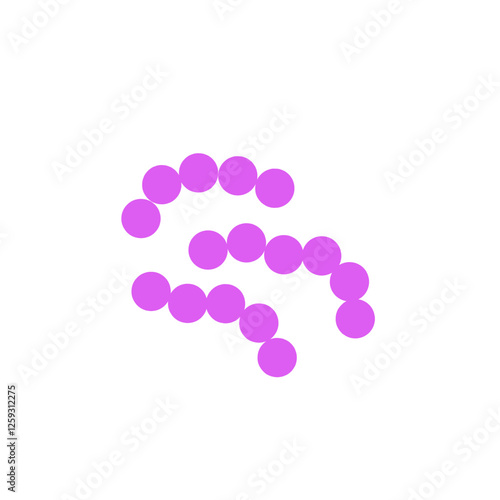 streptococcus pneumoniae bacteria flat style