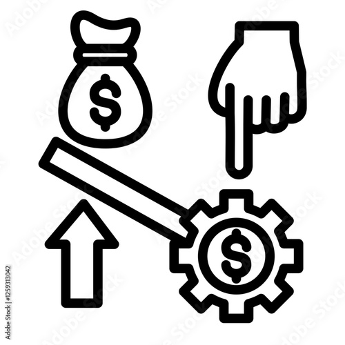 Leverage Effect Icon