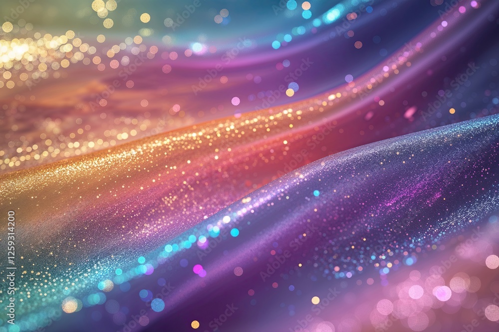 Fototapeta premium Vibrant Retro Gradient Background with Soft Glimmering Texture and Blurred Effect