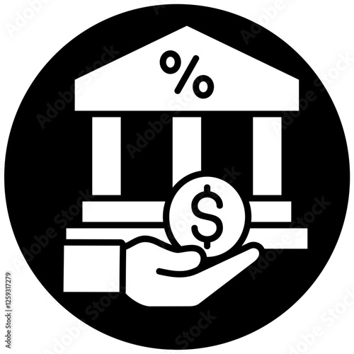 Bank Lending Icon