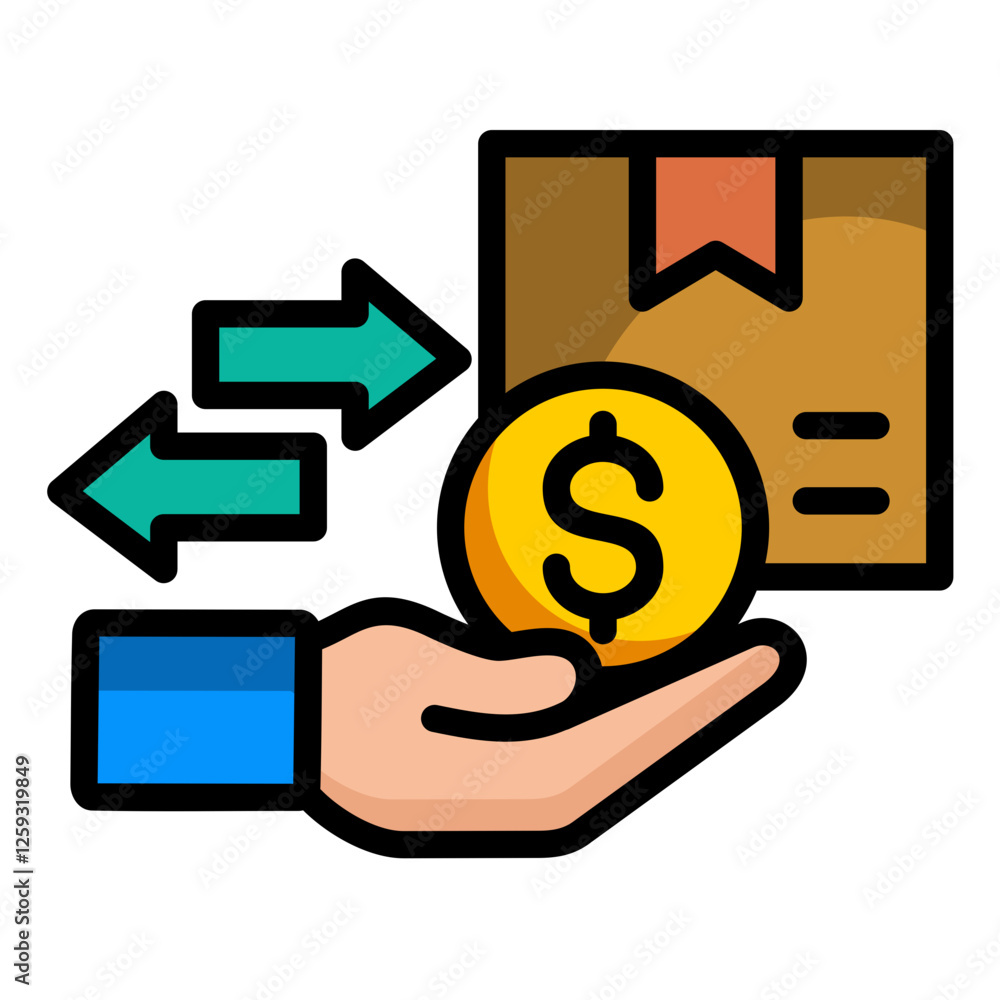 Real Wages Icon Real Wages Icon