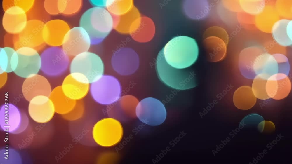 Small bokeh lights with vibrant colors creating a soft-focus colorful background Small bokeh lights with vibrant colors creating a soft-focus colorful background