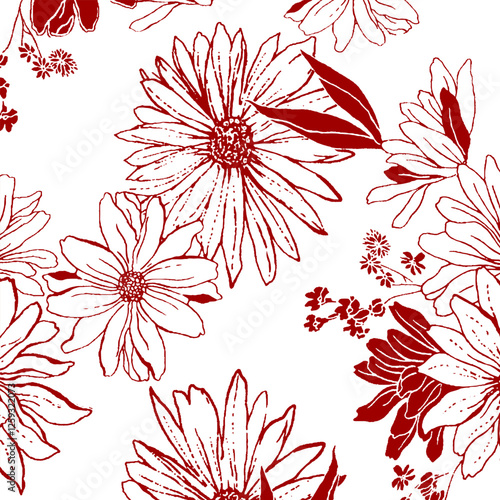 Abstract Flower background suitable for home decore and wallpaper purpose