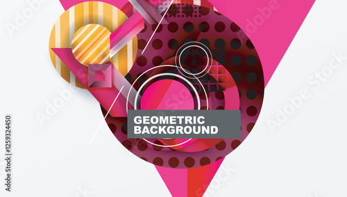 Dynamic complex geometric abstract background