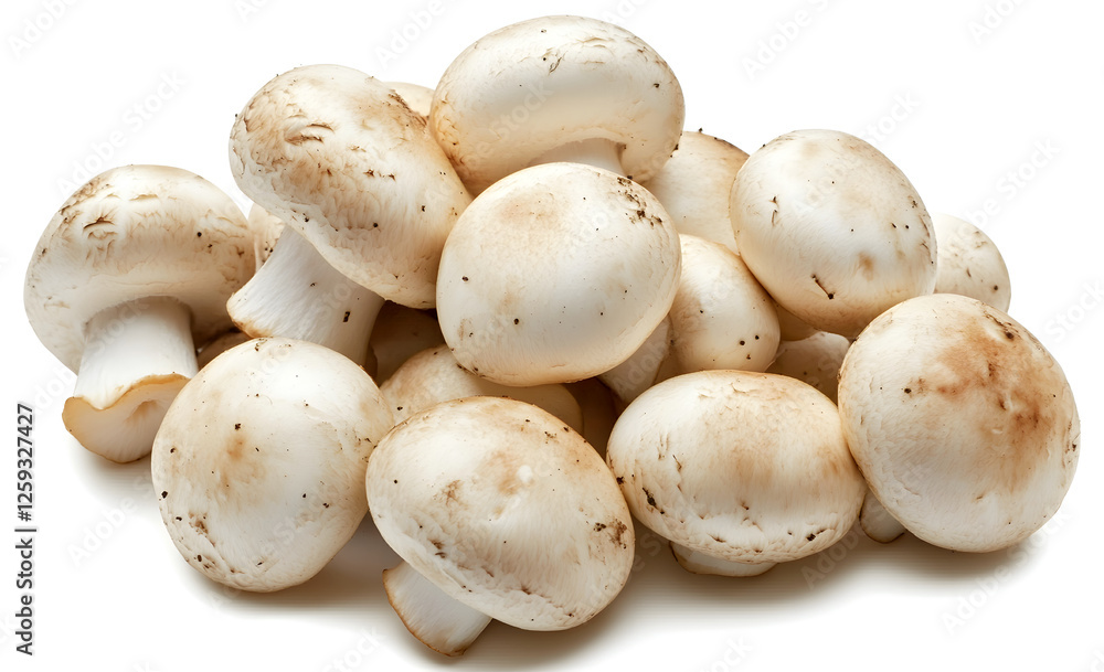 A pile of fresh mushrooms, ready to cook. A pile of fresh mushrooms, ready to cook.