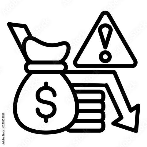 Budget Deficit Icon