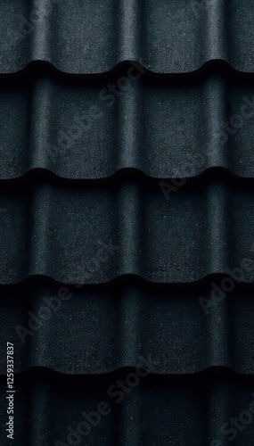 Sleek black roof tiles, seamless repeat pattern , repeating pattern, dark texture