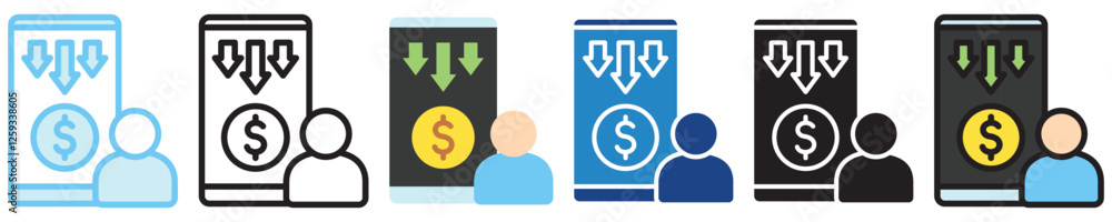 Payroll multi-style icon, outline, flat, glyph, dual tone, line color. For UI, UX, app and web development, digital or print. for industry, education, business, financial, Human Resources theme. Payroll multi-style icon, outline, flat, glyph, dual tone, line color. For UI, UX, app and web development, digital or print. for industry, education, business, financial, Human Resources theme.