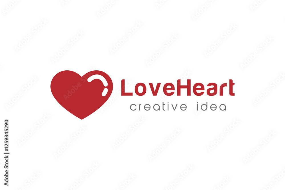Creative Love Concept Logo Design Template Creative Love Concept Logo Design Template