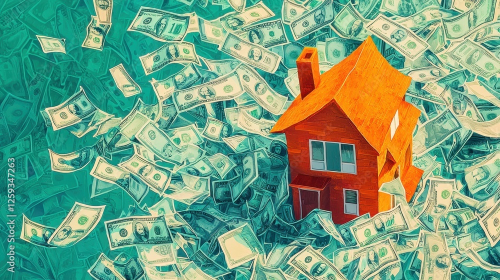 Obraz premium Real Estate Investment and Financial Prosperity