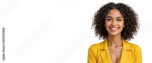 Person Wearing Yellow Top with Blurred Face, Suitable for Anonymous and Conceptual Projects photo