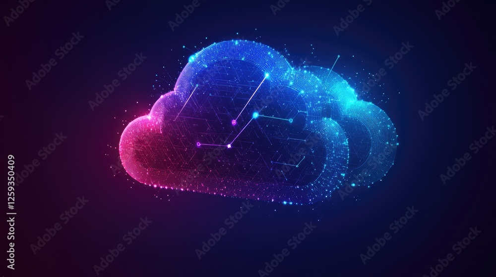 A sleek digital workspace with artificial intelligence, cloud technology, and a futuristic work environment. Copy space. A sleek digital workspace with artificial intelligence, cloud technology, and a futuristic work environment. Copy space.