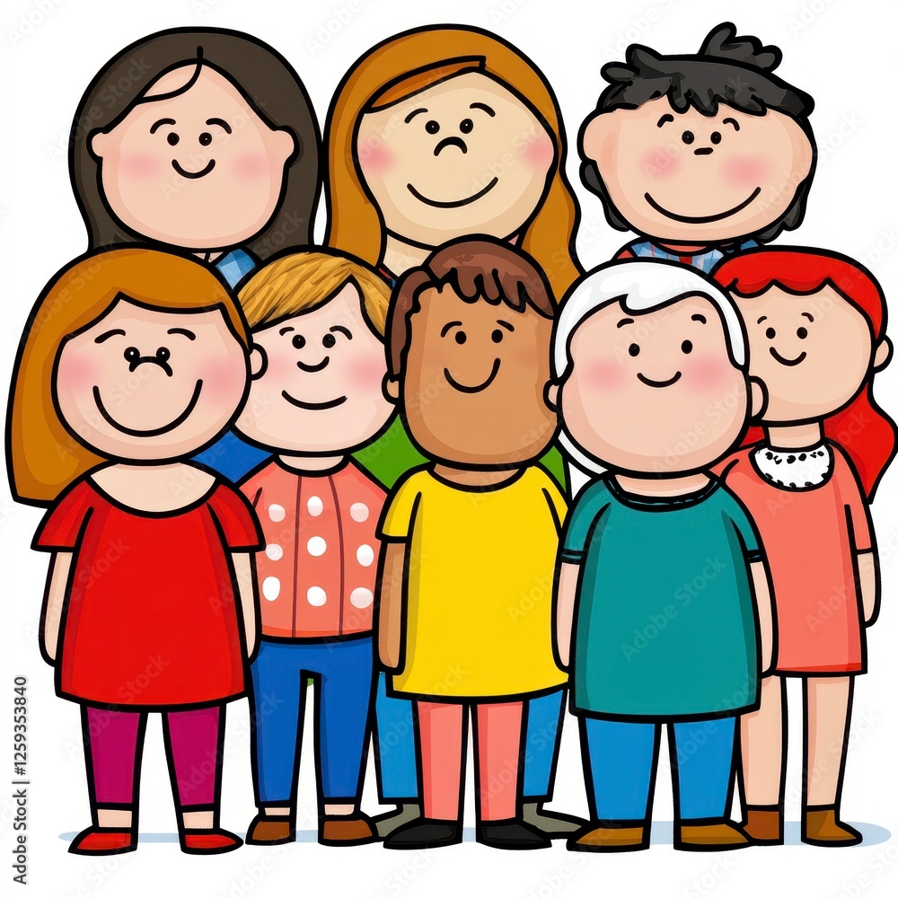 Diverse Group Of People Standing Together Diverse Group Of People Standing Together