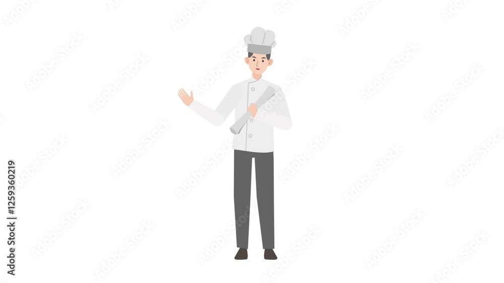 video chef is standing and giving a lecture cartoon animation
video chef is standing and giving a lecture cartoon animation