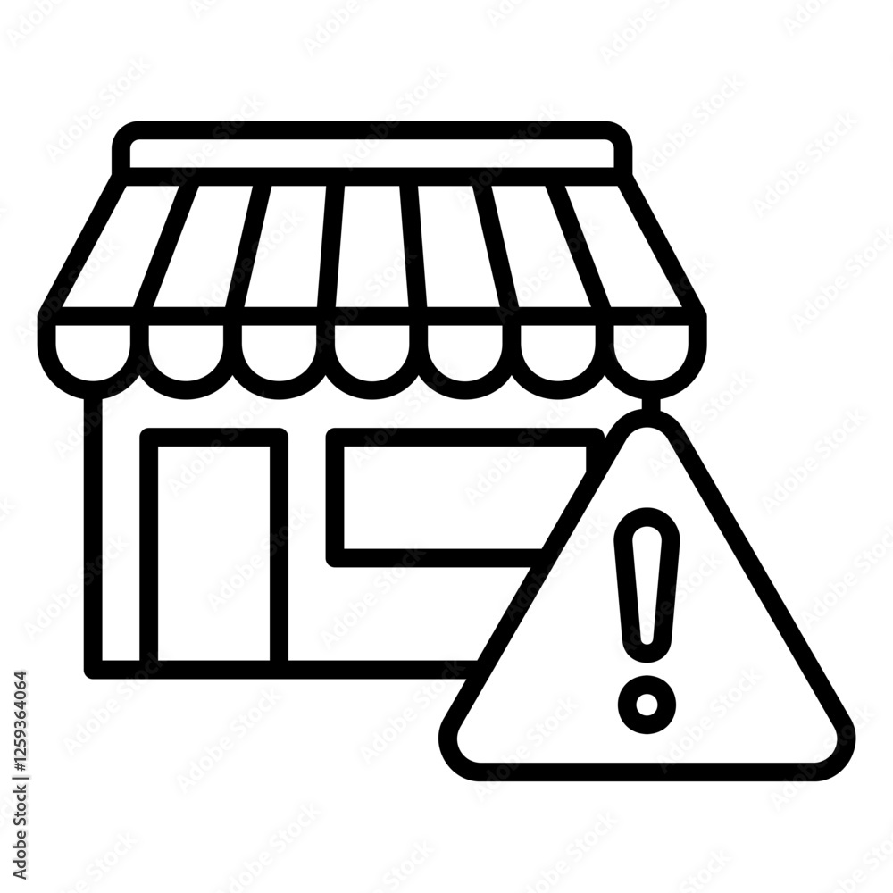 The icon of bankruptcy or insolvency in business and economics The icon of bankruptcy or insolvency in business and economics