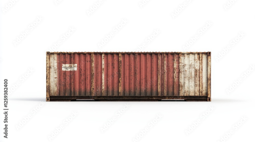 Container ship with cargo, future of logistics, isolated on white background. Container ship with cargo, future of logistics, isolated on white background.