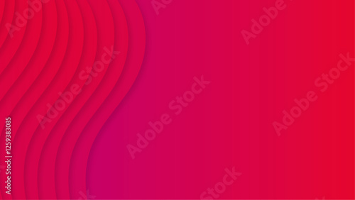 Red background with stripes  digital element paper surface. bright gradient triangular geometric art and design.