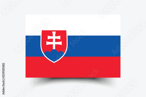 Free Download Flag of Slovakia. Slovakia flag official size and color standards digital vector illustration. - GFXLoad