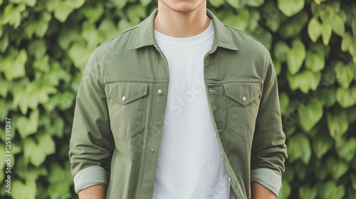 Green Jacket, White Shirt, ...