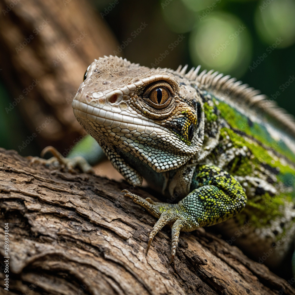 Fototapeta premium close up of a lizard