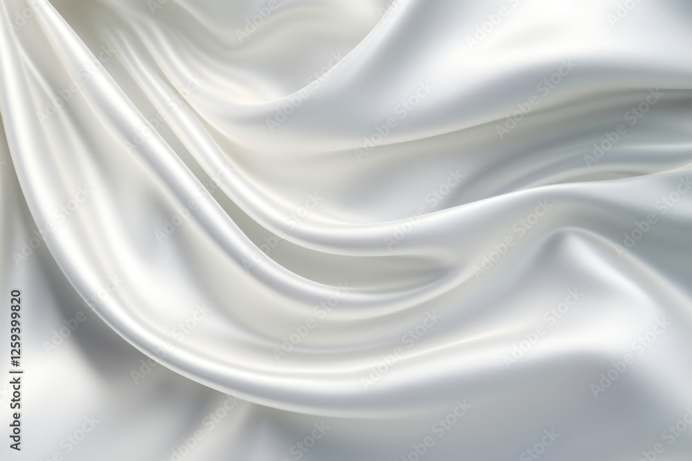 Naklejka premium spread of white satin silk