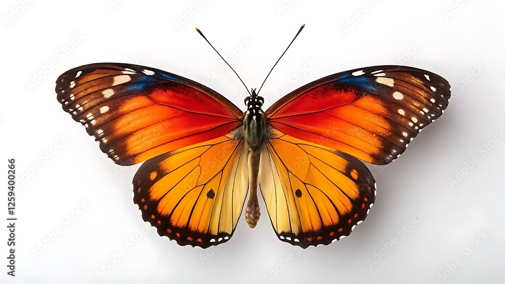 Fototapeta premium butterfly on a white background
