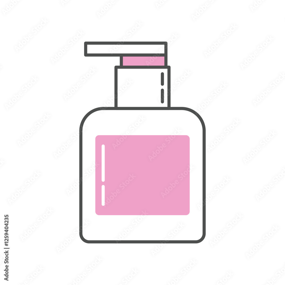 Minimalist make up icon in a modern, thin-line style with pink accents. Ideal for beauty, skincare branding, spa, wellness, product packaging, social media, and digital marketing. Minimalist make up icon in a modern, thin-line style with pink accents. Ideal for beauty, skincare branding, spa, wellness, product packaging, social media, and digital marketing.