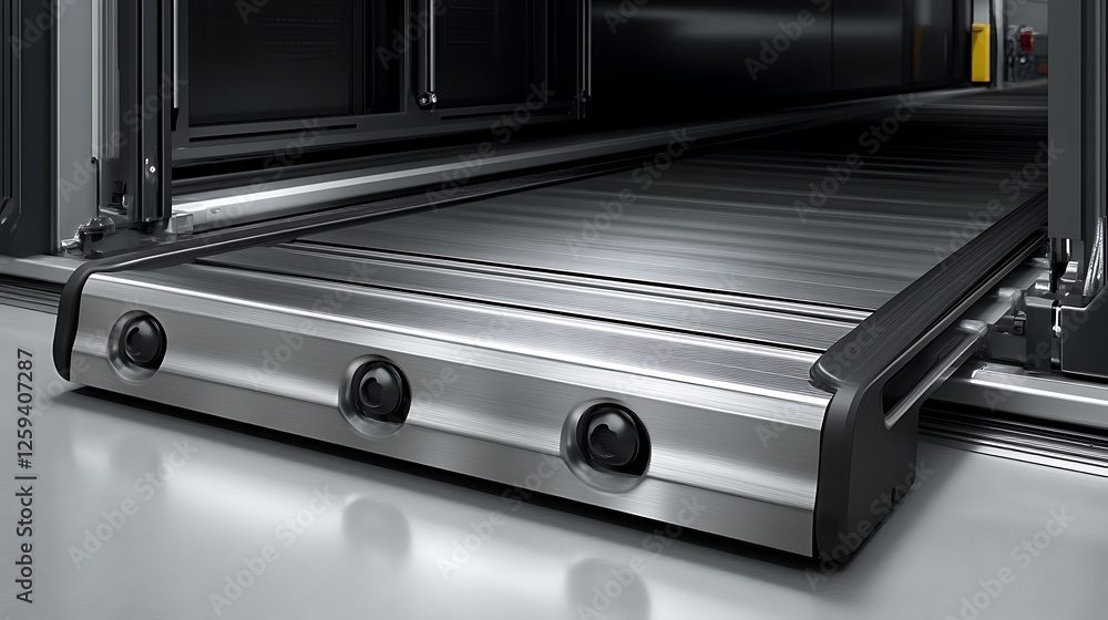 Fototapeta premium Advanced Automated Conveyor System with Sensors