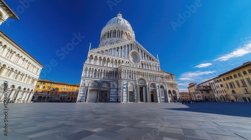Mole Antonelliana with the clear blue sky providing a vibrant and contrastive background to the historic landmark