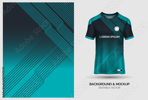 jersey design background mockup sublimation for soccer, football, volleyball, e-sport, badminton